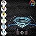 3D Optical Illusion Night Light - 7 LED Color Changing Lamp - Cool Soft Light Safe For Kids - Solution For Nightmares - DC Comics Justice League Batman and Superman