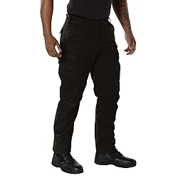Rothco Rip-Stop BDU Pants, Black, M - Long