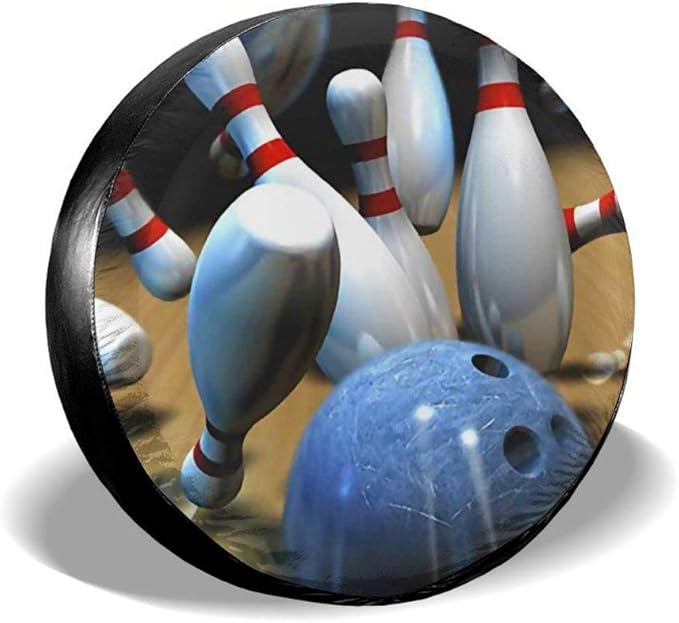 Je45ifQ Spare Tire Cover Bowling Ball Rolling Durable