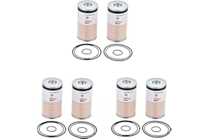 FLTRUCKTOP 6PCS FS19729 FS19728 FS19727 FS19624 Fuel Filter Water Separator fits Kenworth Cummins ISX ISM ISX15 X15 Engine for Fleetguard Volvo Vnl Truck Replace P550737 FS550737 PF2039 382116 382115