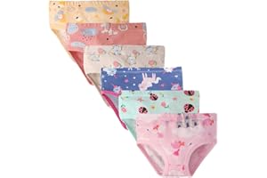 Sladatona Little Girls Soft Cotton Underwear Bring Cool Breathable Comfort Panties