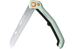 PrunePro Folding Saw Pruning Hand Saw for Wood Cutting with Triple-Cut SK5 Blade Camping Saw for Tree Trimming Gardening Work Foldable Saws