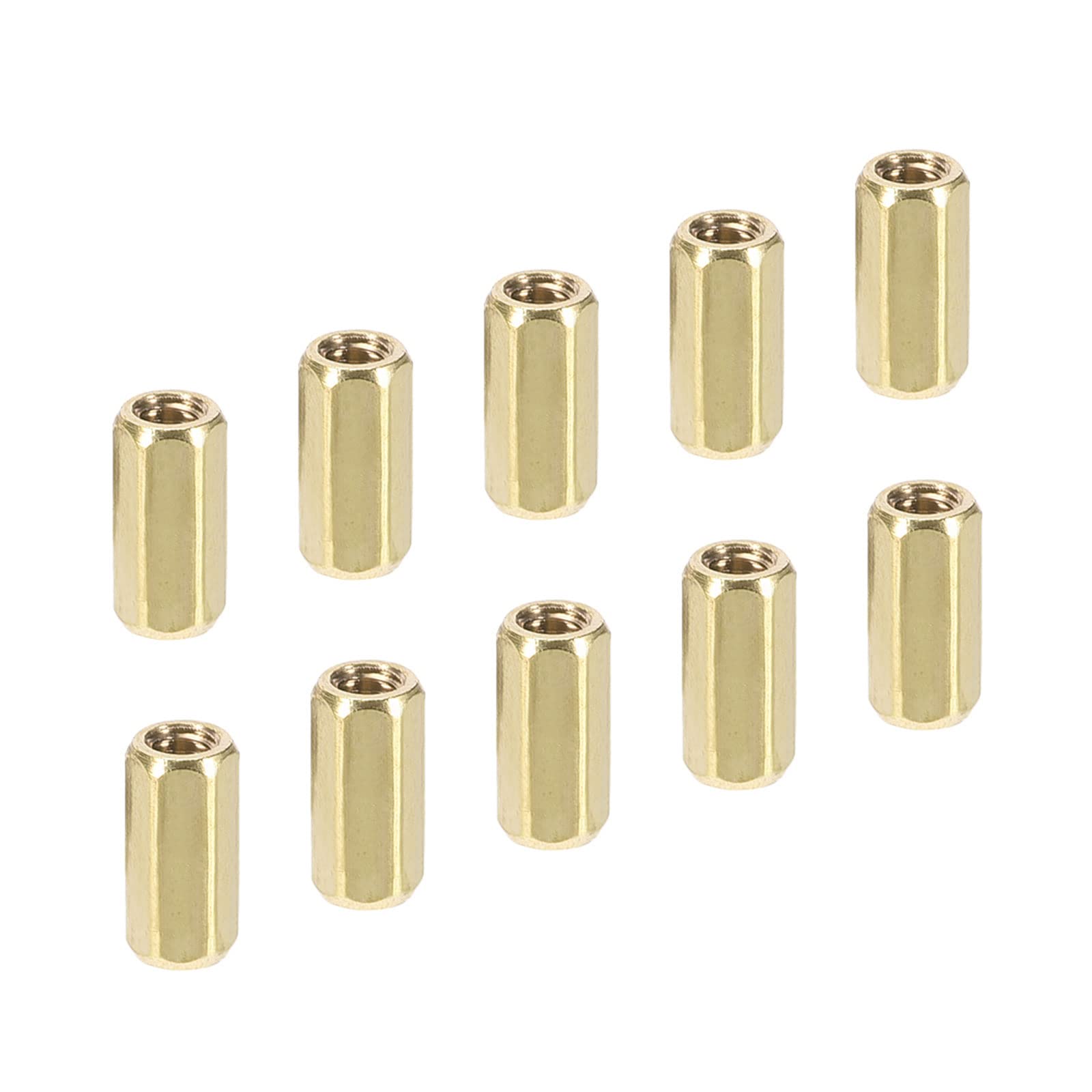 YOKIVE 50 Pcs M2 Spacers, Brass Hex PCB Standoffs Nuts, Keep Height Consistent, Great for Motherboard, Circuit Board, Electronics (Gold Tone, 8mm)