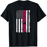 Diesel Truck Girl Flag American Woman USA Brothers Turbo T-Shirt
