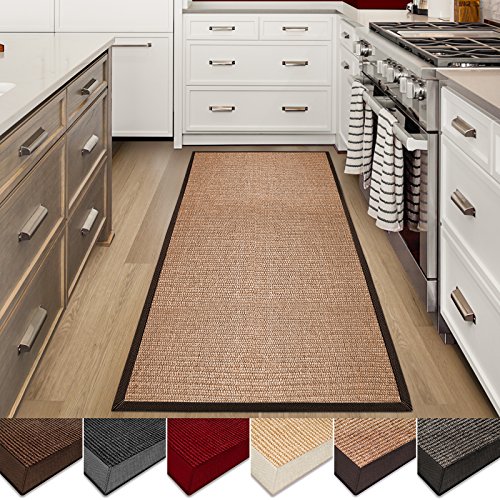 casa pura Runner Rug Sisal NonSlip Runner for Hallway or Kitchen