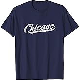 Chicago Illinois IL T-Shirt Vintage Sports Retro Gift Tee T-Shirt