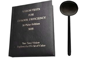 HanOaki Ishihara Color Difference Testing Kit 38 Plates & Lenses For Professional Optometry Use