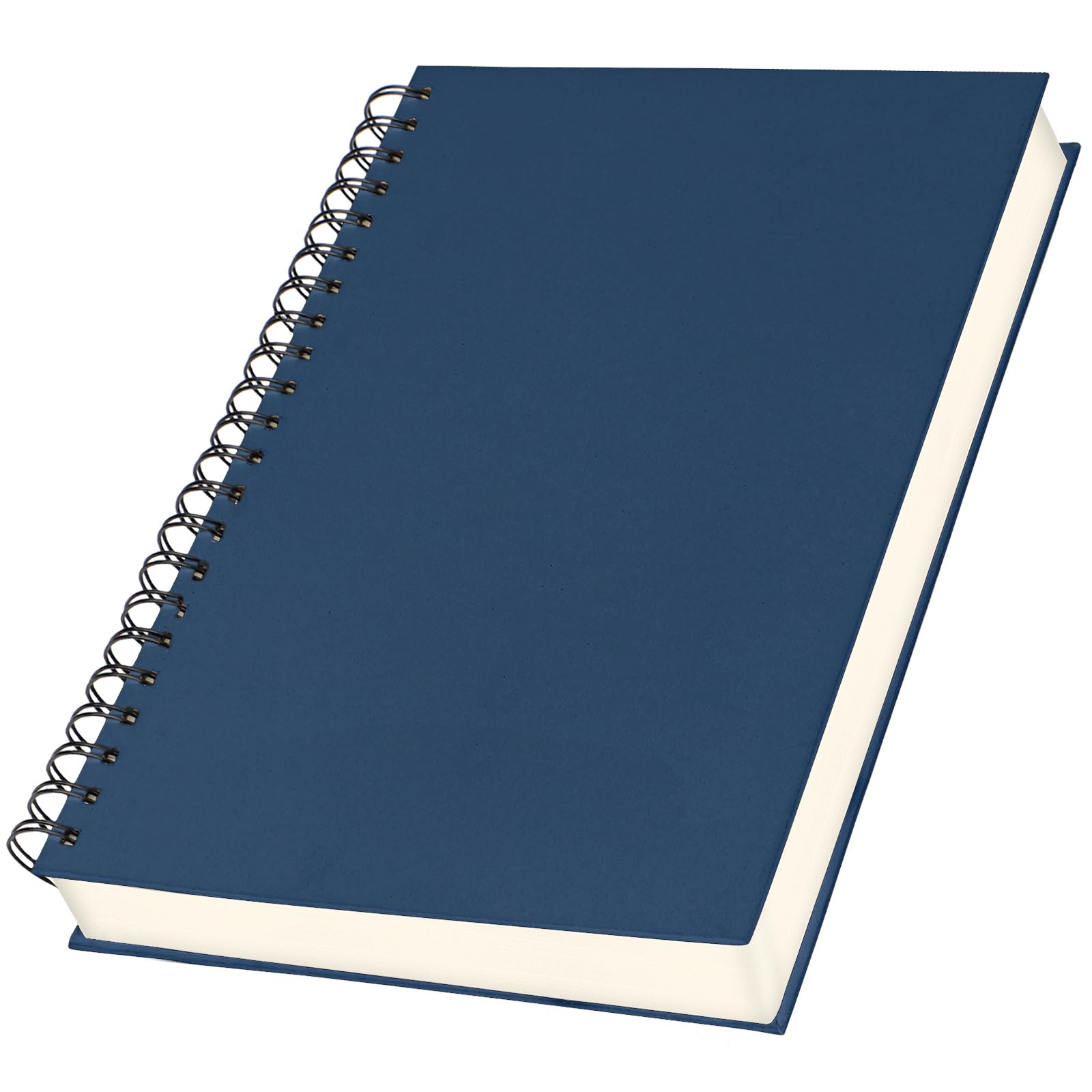 Yarotm Spiral Notebook A4-100GSM Squared Paper Notebook A4-21x28.5cm Wirebound Notepad - Grid Note Book Hardback - 120 Sheets Graph Paper Note Pad - Royal Blue Writing Journal
