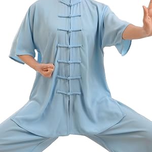 Chinese Womens Tai Chi Clothing Uniform Kung Fu Clothing for Martial Arts (Color : Blue, Size : X-Small)