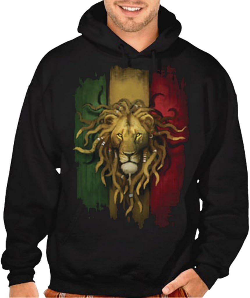 rasta lion hoodie
