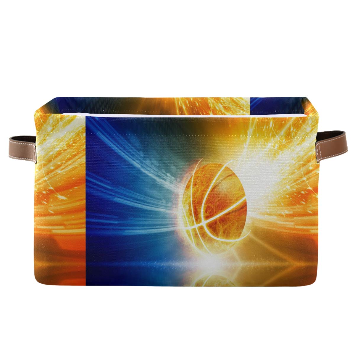 ALARGE Aufbewahrungskörbe, abstrakt, Sport, Basketball, faltbar