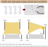 RICHIE Sun Shade Sail 3.6m x 4.9m Rectangle Waterproof UV Block view 5