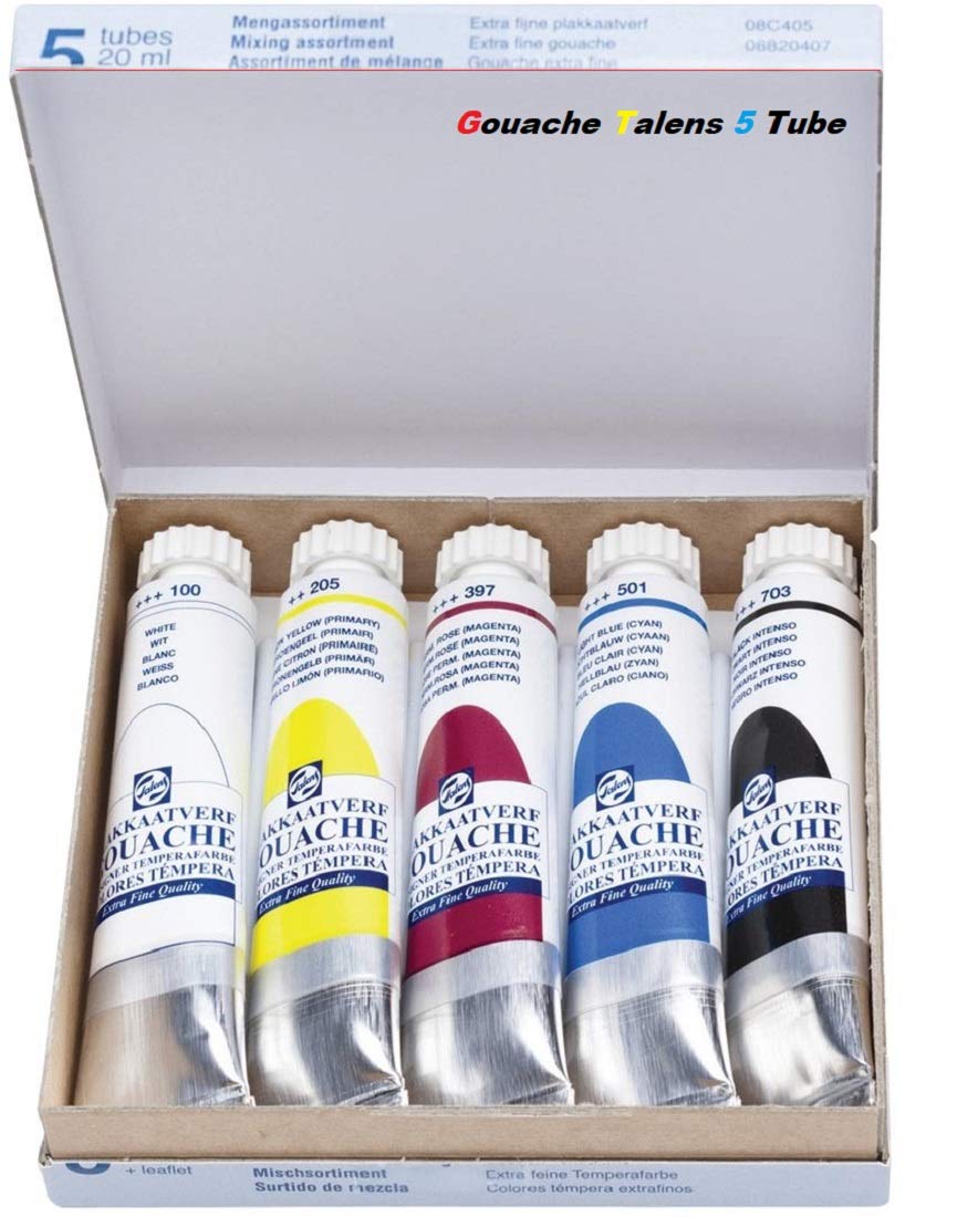 Royal TALENS TEMPERE PRIMARY Color Box Royal TALENS Gouache Painting Box Extra Fine for Artists