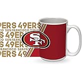 Rico Industries NFL Football 15 oz White Ceramic Mug