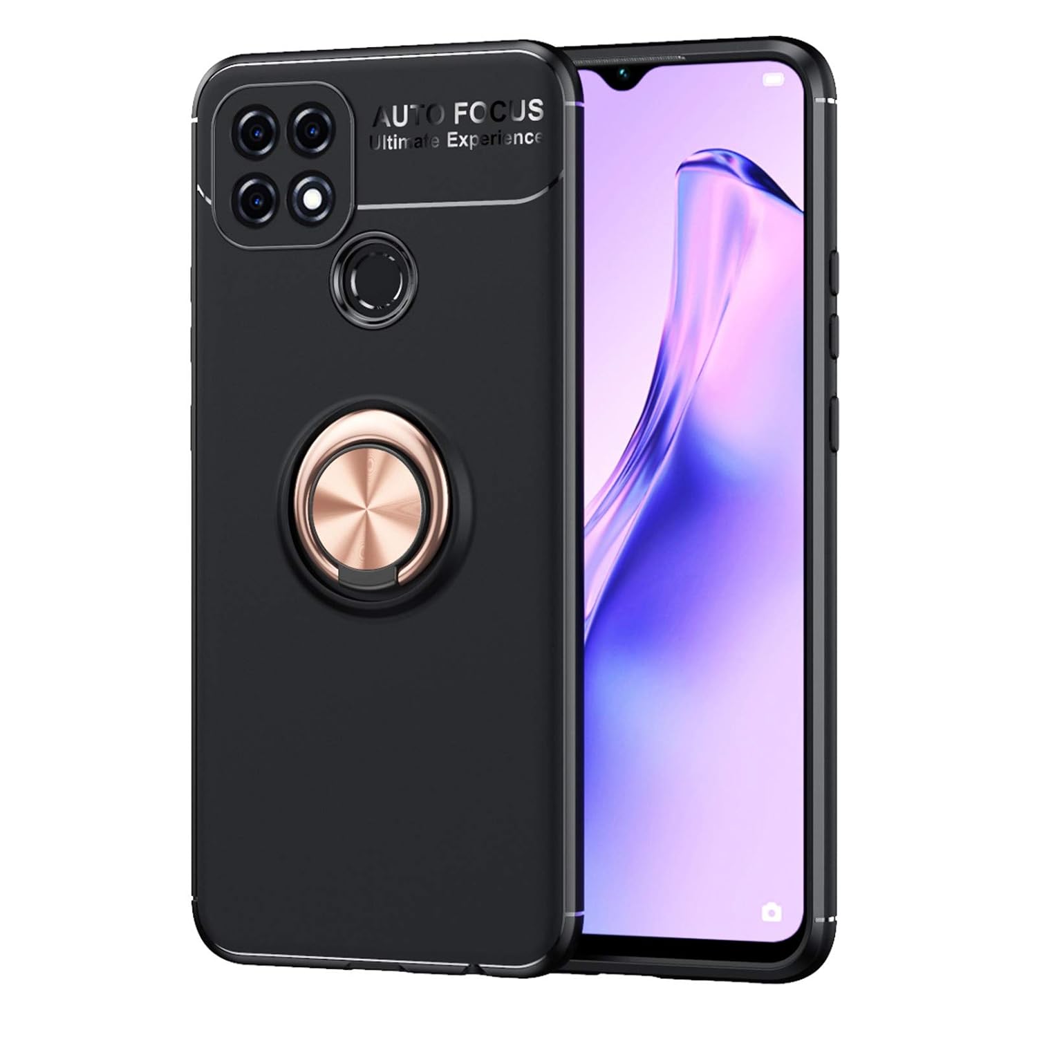 Cell Phone Cases for Oppo A15 Metal Ring Holder 360 Degree Rotating TPU Case Phone Cover Buy