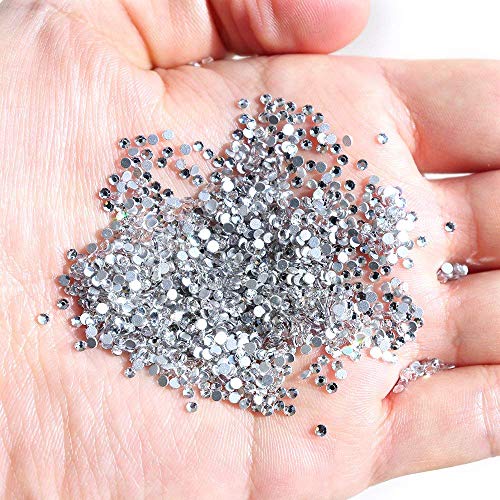 image for Onwon 1440 Pieces SS3 / 1.4mm Clear Crystal Flat Back Brilliant Round 