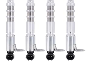NewYall 4Pcs Engine Intake Exhaust Camshaft Position Actuator Solenoid for 2004-2016 ATS CTS SRX STS Camaro Equinox Limited Malibu Traverse Acadia Terrain G6 Variable Timing VVT Oil Control Valve