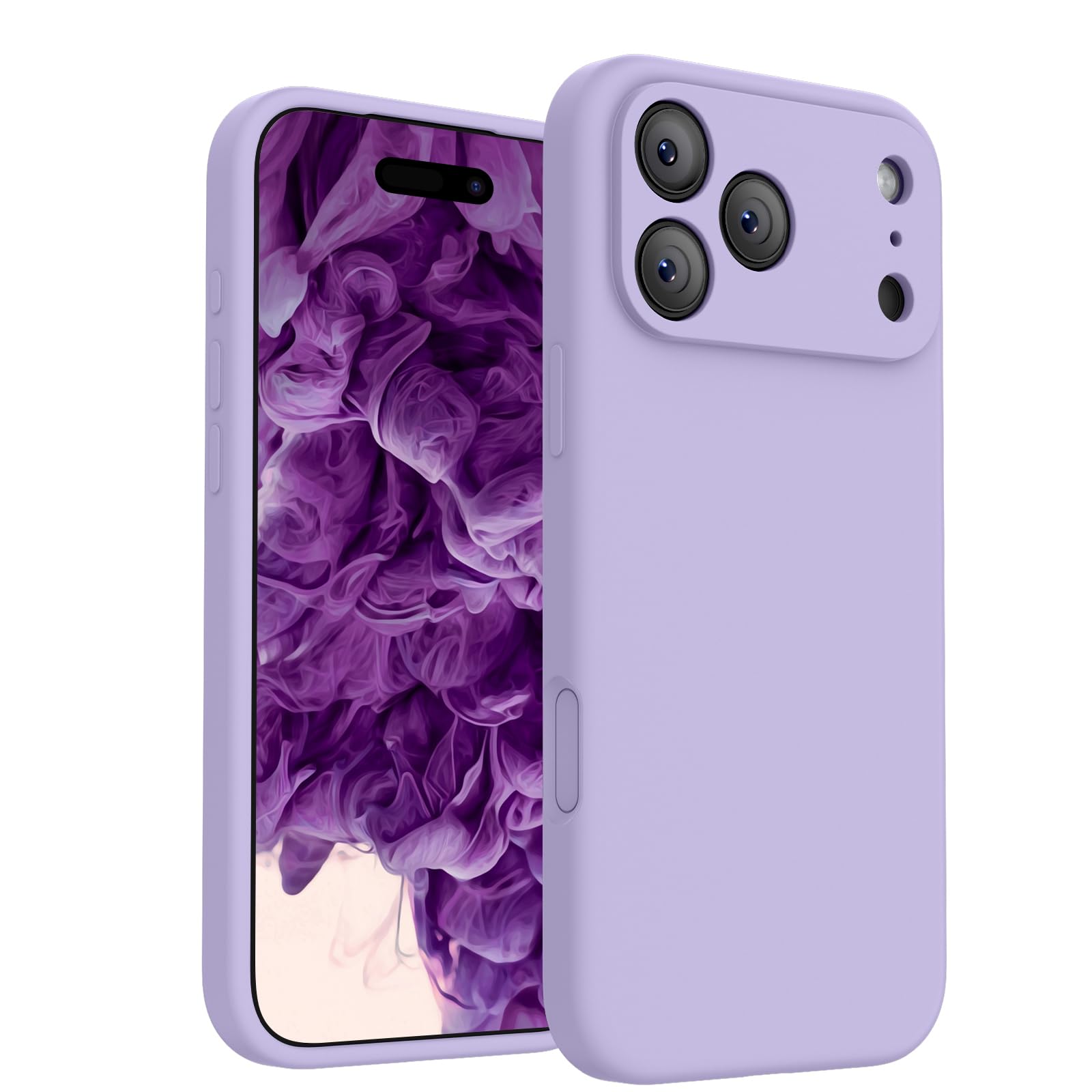 Photo 1 of FireNova Magnetic for iPhone 17 Pro Case, Compatible with MagSafe, [Integrated Silicone Camera Control Button] [Camera Protection] Anti-Scratch Microfiber Lining Phone Case, 6.3", Clove Purple