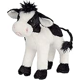 Douglas Sweet Cream Baby Cow Calf Plush Stuffed Animal Toy – Soft Farm Animal – 8 Inch
