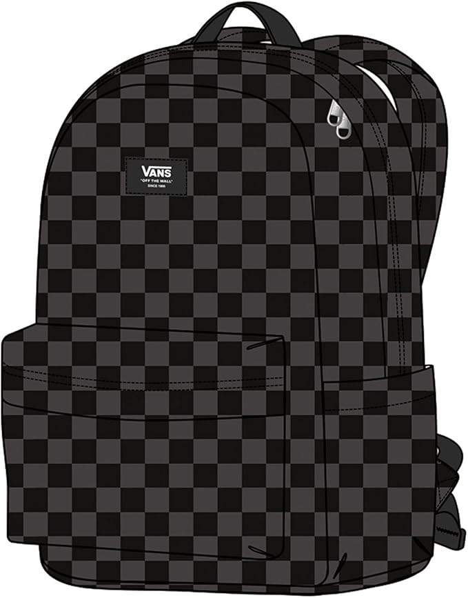 Vans Unisex's Old Skool Check Backpack, BlackCharcoal, One Size