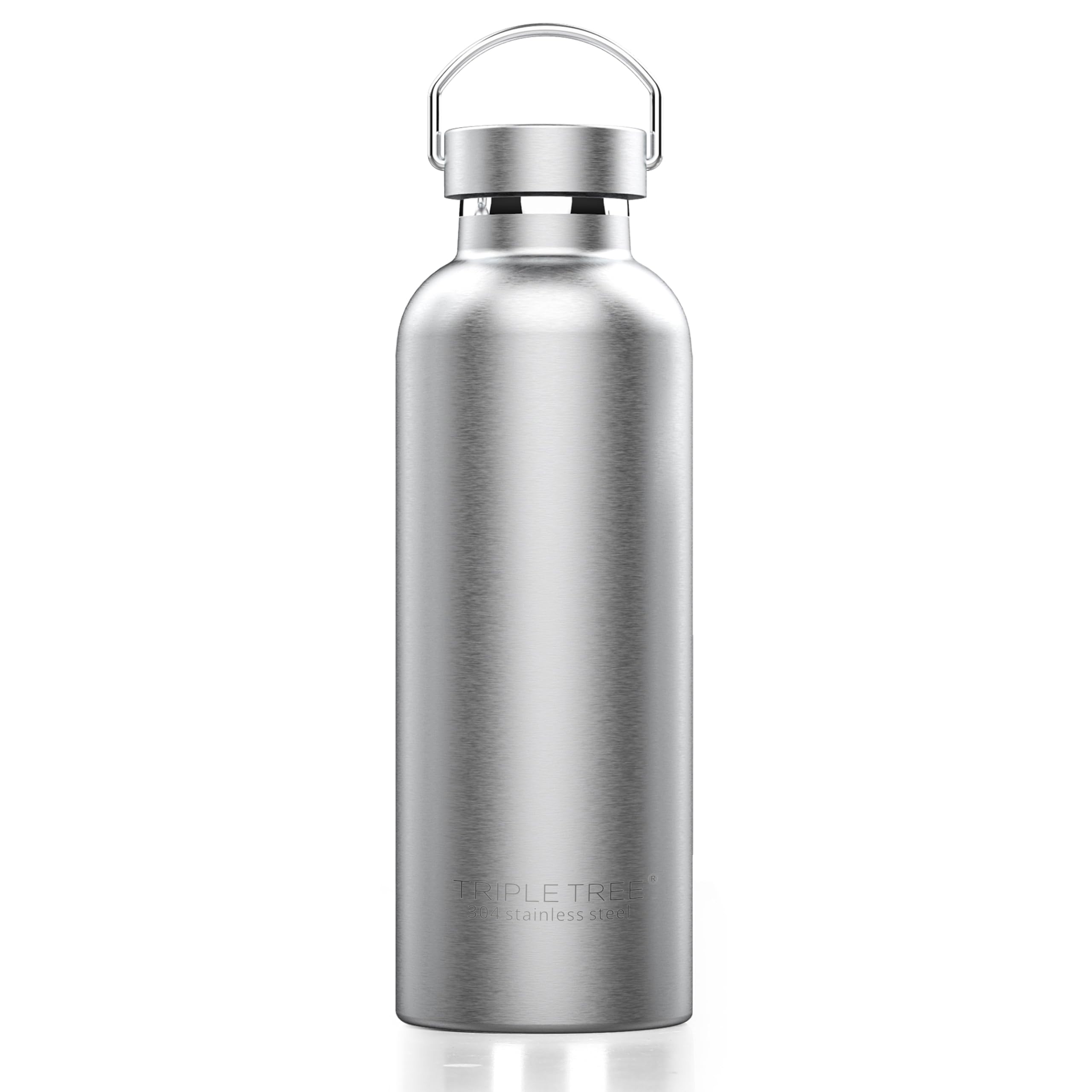 Triple Tree 26OZ Vacuum Insulated Stainless Steel Water Bottle, Double Wall Wide Mouth Lids Keeps beverage Hot or Cold Sweat Proof