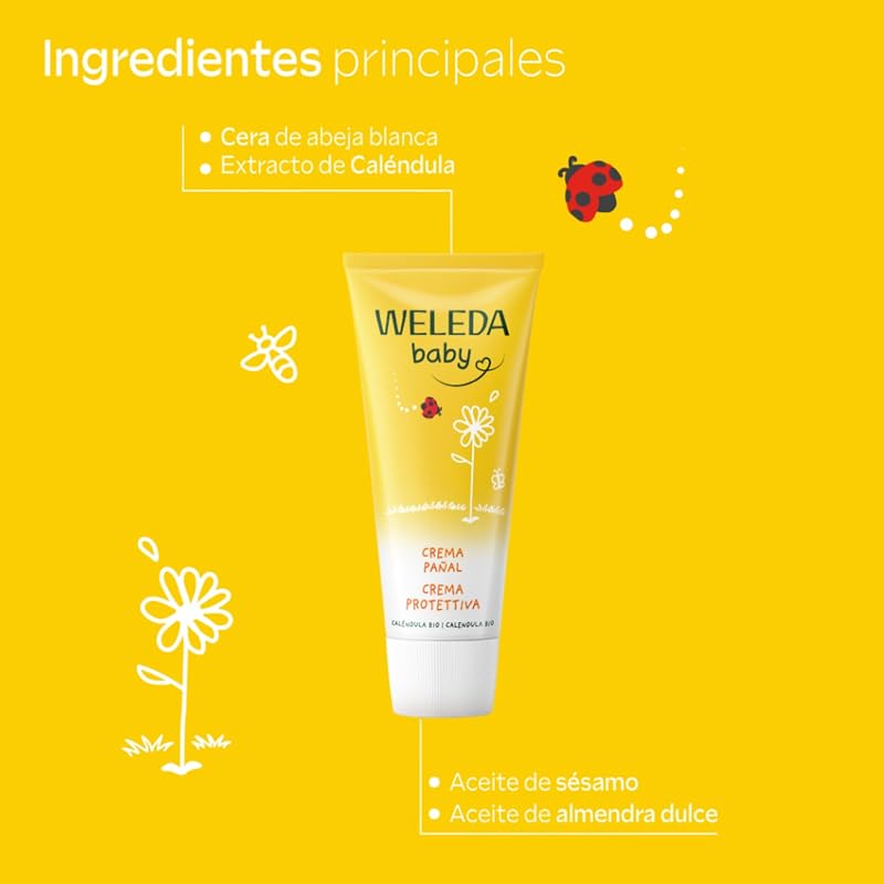 - Crema Pañal de Caléndula Bebé Piel Sensible 75 ml