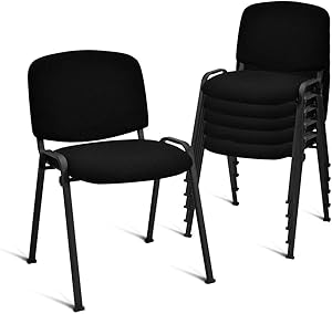Casart 5 PCS Conference Chair Elegant Design Office Waiting Room Guest Reception Dining Chairs Furniture Set