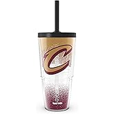 Tervis NBA Cleveland Cavaliers - Defend Made in USA Double Walled Insulated Tumbler Travel Cup Keeps Drinks Cold & Hot, 24oz with Straw Lid, Classic