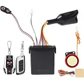 Acouto Motorcycle Alarm System Anti Theft,2 Way Remote Alarm Horn Security System with Engine Start Function for Motorcycle