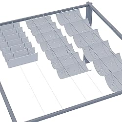 SunnyRoyal Light Grey 7'x7' Waterproof Pergola