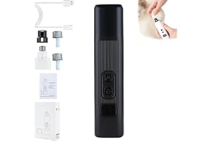 Catlabo Cat Nail, Catlabo Safe Cut Cat Nail Trimmer, Two Adjustable with 360° Grinding Settings, Low-Vibration Ultra-Quiet Un