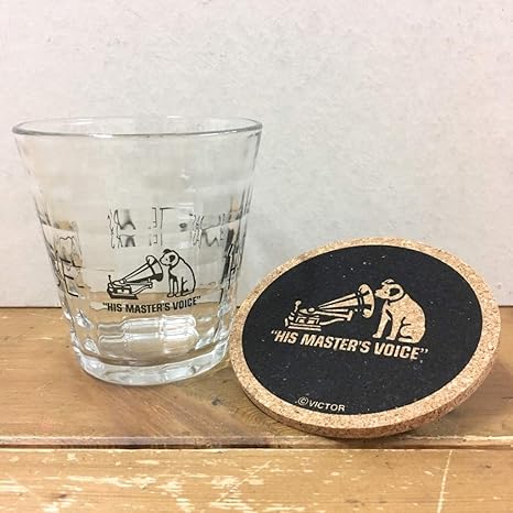 Amazon ビクター ニッパー Victor Nipper プリズム グラス Duralex社 コースター セット ブラック アメリカン雑貨 コースター オンライン通販