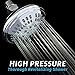 ShowerMaxx Luxury Spa Series Shower Head, 6 Spray Setting, 4.5 Inch Adjustable High Pressure Shower Head Fixture for Hard Water, 360-Degree Tilt Massage Shower System - Polished Chrome Shower Head