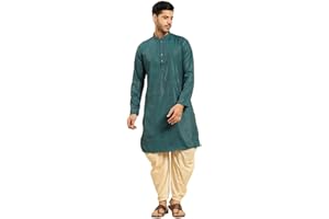 Amodh by Kisah Men's Cotton Blend Festive Wear Regular Fit Striped Kurta | Indian Wedding Wear Kurta | Festive Ethnic Kurta
