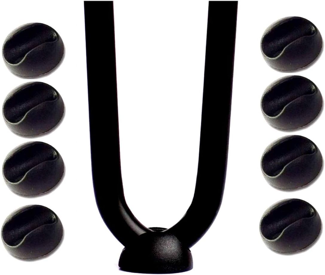 Drenky 8 Pcs Hairpin Leg Feet Protectors Cover-Top New Tighter Floor Glides Top Clip Guards for 10mm Steel Hairpin Table Legs