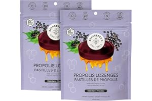 Soothing Honey Elderberry Cough Drops by Beekeeper's Naturals - Immune Support with Vitamin D, Zinc and Propolis Throat Sooth