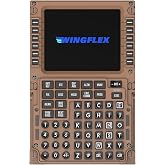 MiYee WingFlex B777CDU Flight Simulator Control Display Panel Unit Game Simulator Flight Simulation Peripherals Panel Route Control Plug-and-Play with Realistic Experience