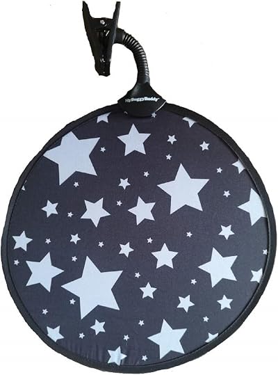 My Buggy Buddy Sunshade for Pram Car Seat Universal UPF 50+ Silver Stars