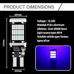 Sinytuto Pack-4 LED Reverse Lights, T15 4014 45SMD