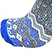 Pure Athlete Ski Socks Women Wool Warm – Skiing Sock Men, Warmest Snowboard Cold Weather Pack (1 Pair - Grey/Blue, Medium)