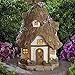 Bits and Pieces - Solar Fairy Cottage - Make Your Magical Fairy House Come to Life in Your Garden - Unique Outdoor Lawn and Garden Décor