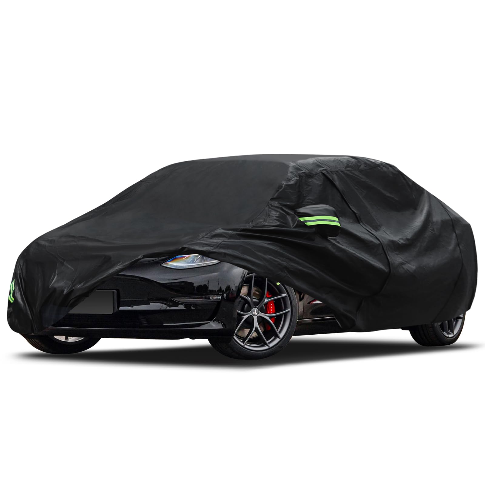 Photo 1 of Migaven 6 Layers Car Cover Custom Fit for Model 3 Car Cover 2017-2025 Waterproof Full Exterior Cover Rain Snow Protection with Charging Port Ventilated Mesh Door Zipper