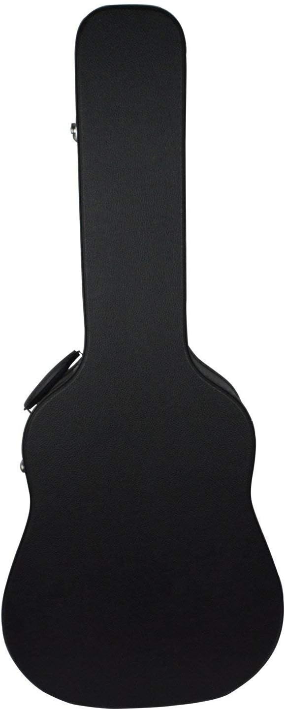 boby Hard Shell Guitar Case for 41 Full Size Acoustic Guitar Wood Guitar Hardcase Hardshell Black 43.7 x 6.3 Inches