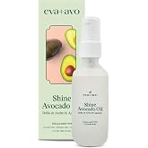 Eva + Avo Avocado Oil for Hair &ndash; Hydrating Hair Oil with Avocado and Castor Oil &ndash; Paraben and Sulfate-Free &ndash; Reduces Frizz and Restores Shine - 2 Fl Oz