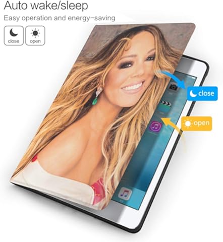 Wehoiweh Mariah Ca-Rey - Carcasa antiarañazos fina y ligera con soporte ajustable, función de reposo/desactivación automática, protección trasera para iPad Air3 10.5 iPad Air3 10.5 talla única