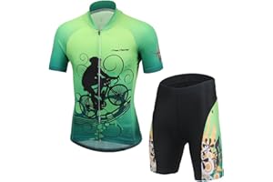 FREE FISHER Kids Boys' Girls' Short Sleeve Cartoon Cycling Jersey Set/Top/Short