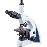 AmScope T670Q-PL 1000X Plan Infinity Compound Microscope with LED Koehler | 40X-1000X Magnification Range Compound Biological Microscope Built-In LED Illumination