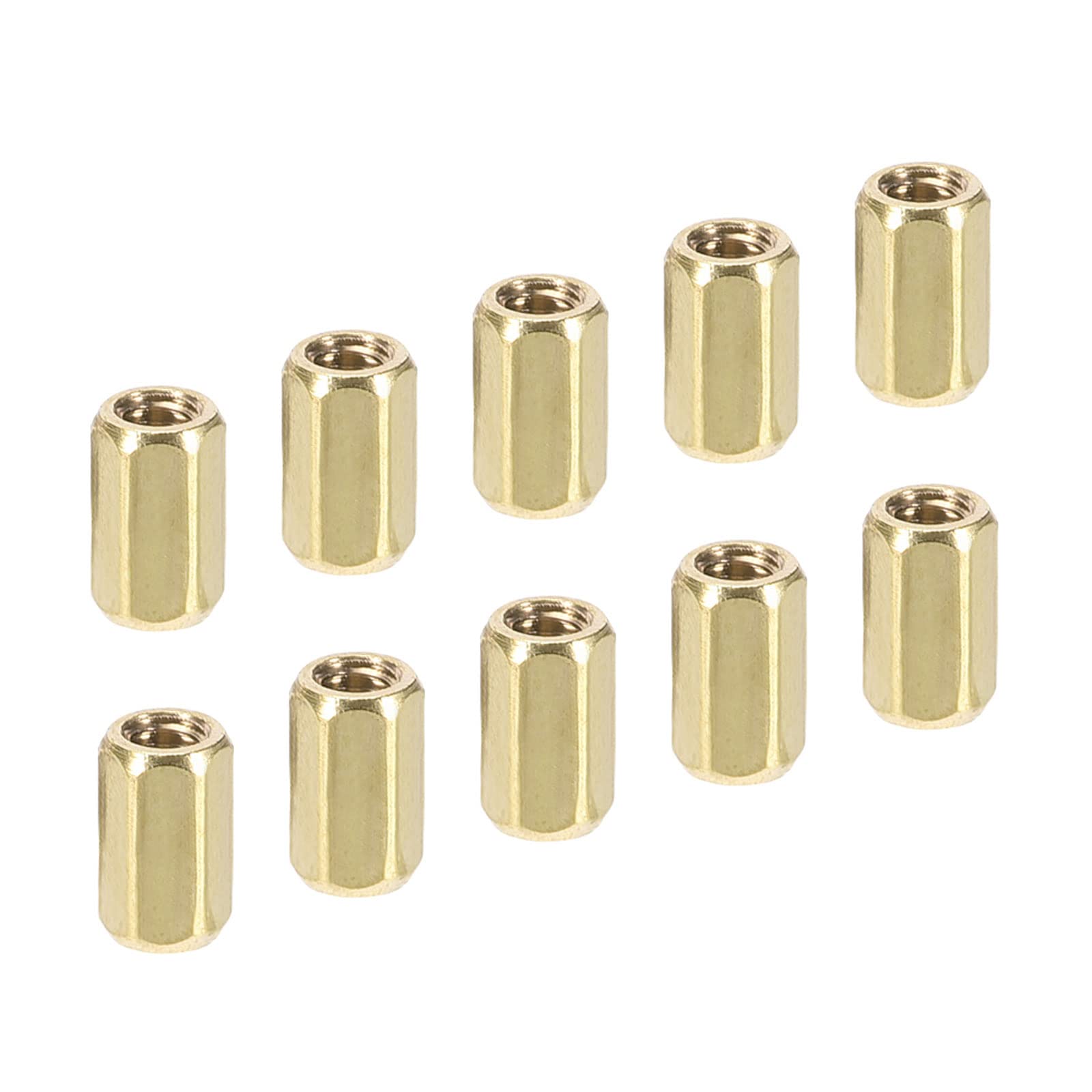 YOKIVE 20 Pcs M2 Spacers, Brass Hex PCB Standoffs Nuts, Keep Height Consistent, Great for Motherboard, Circuit Board, Electronics (Gold Tone, 6mm)