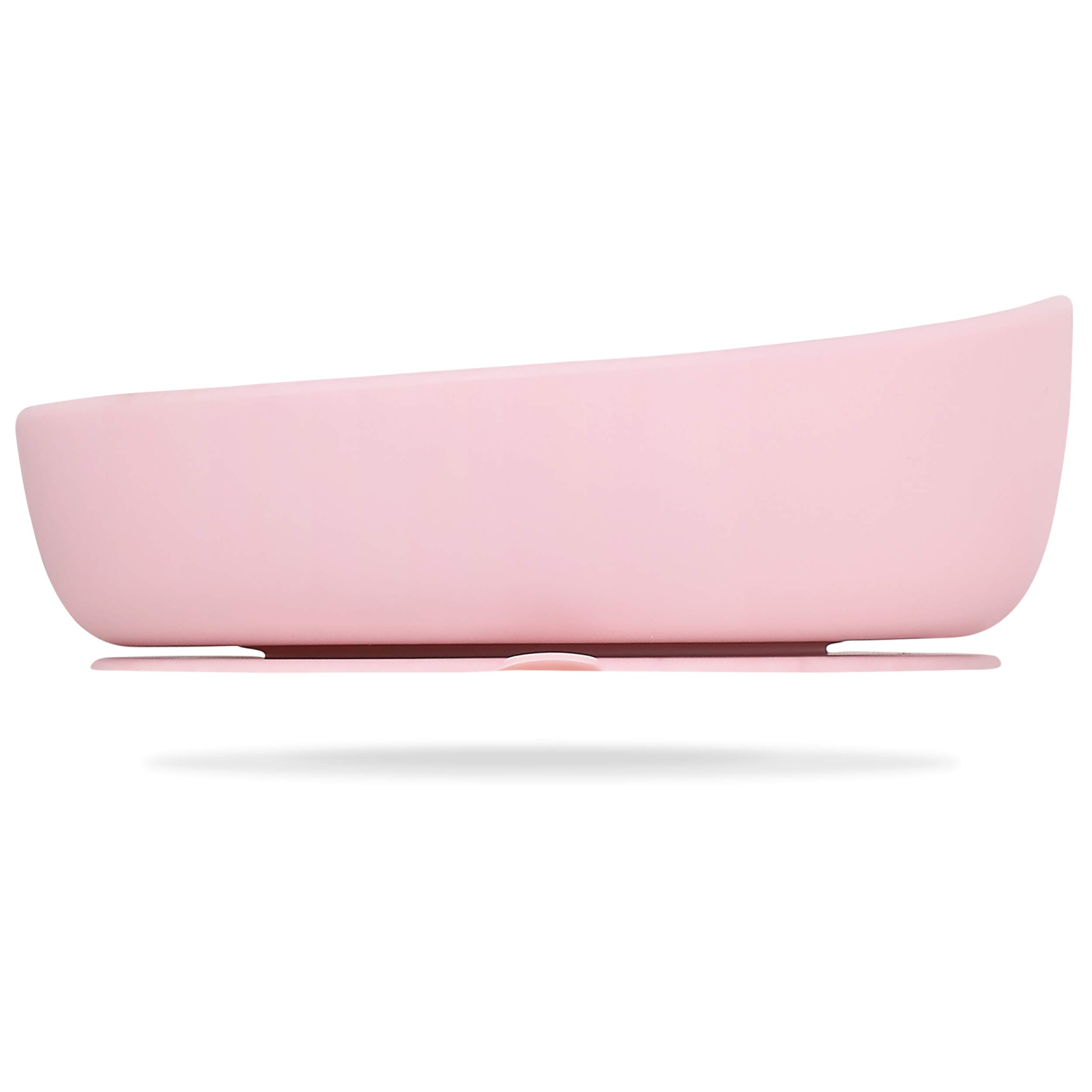 Doidy Bowl, Baby Weaning Bowl with Suction Base, Training for Self-Feeding Baby Food 6 Months+, 350ml (Pink)