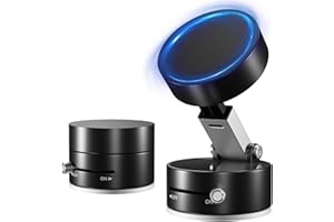 kiimiles Metal Phone Stand for Desk, Universal Phone Holder with 360 Rotating Arm Foldable Retractable Stand Compatible with Magnetic and Android Phones, Office Accessories (A2)